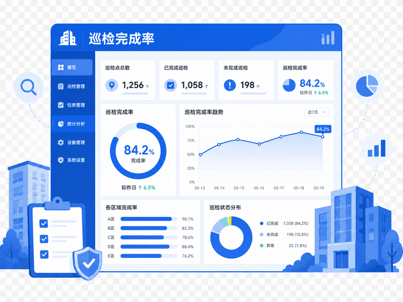 智慧巡检系统 - 巡检统计分析