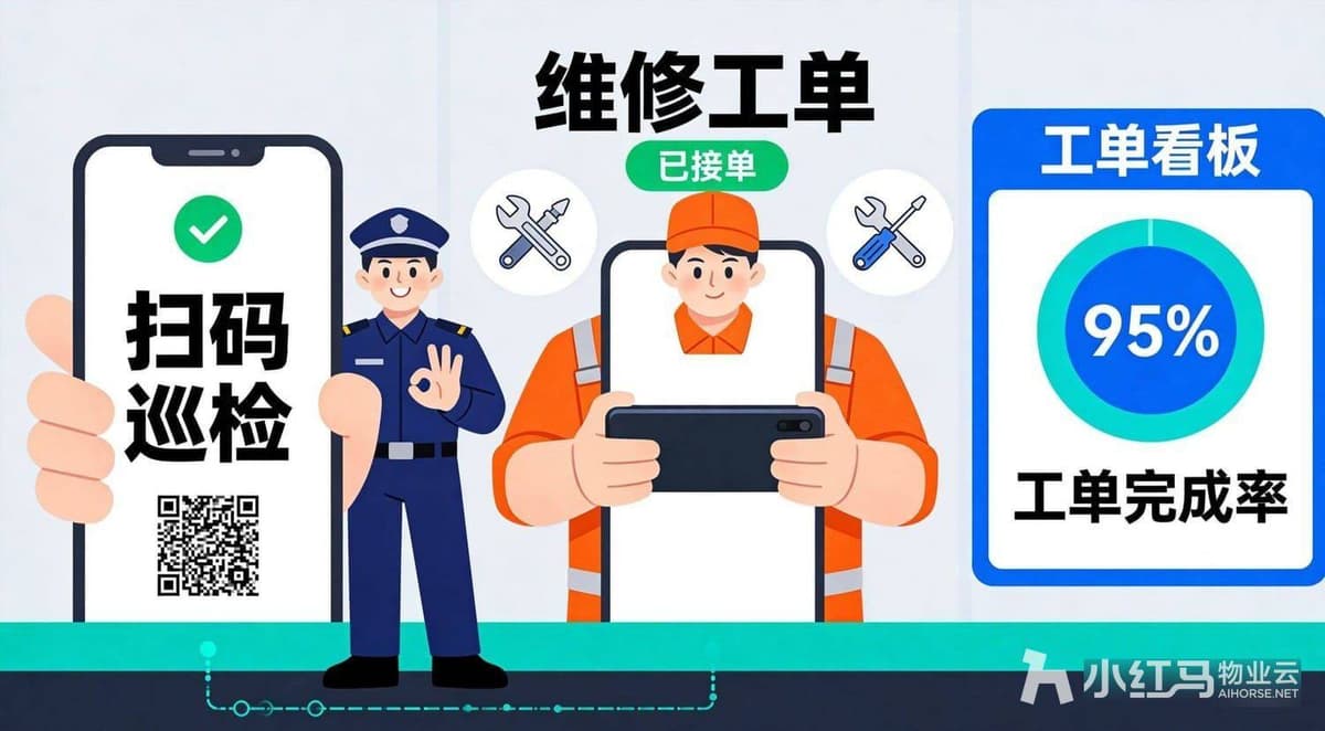 收缴难、巡检乱、工单积压？物业管理软件破解物业几大难题