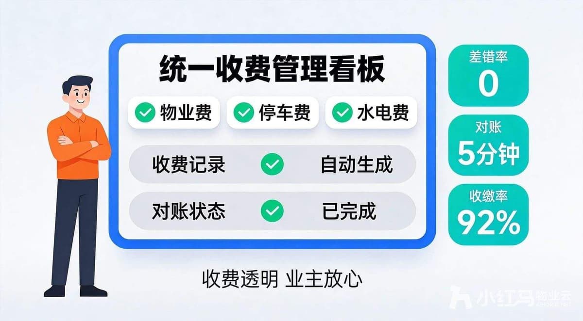 收费混乱、对账头疼？物业收费系统才是治本方案