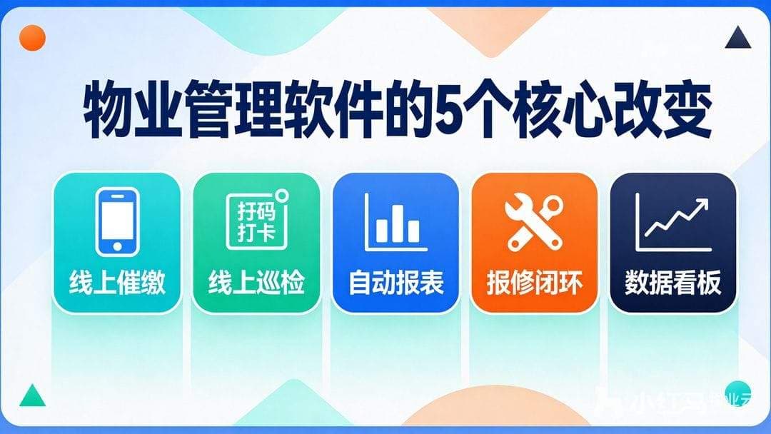 物业企业必看：物业管理软件，给物业带来的5个核心改变
