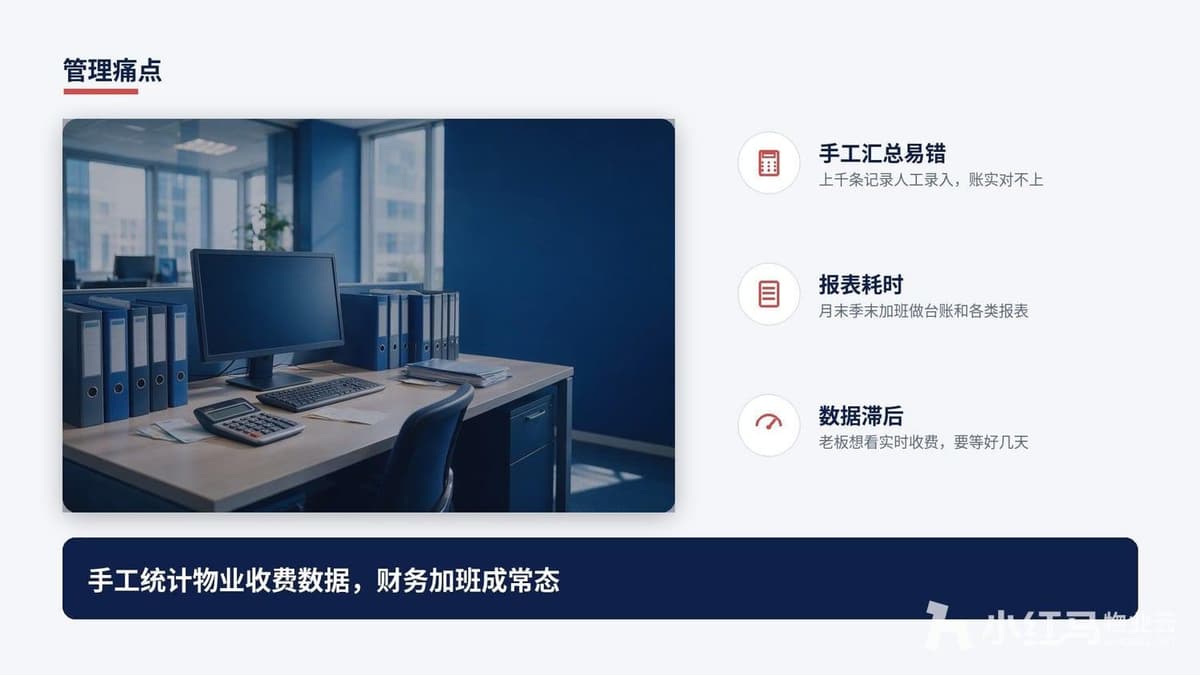 物业财务不用熬夜做报表，物业管理软件自动生成对账数据