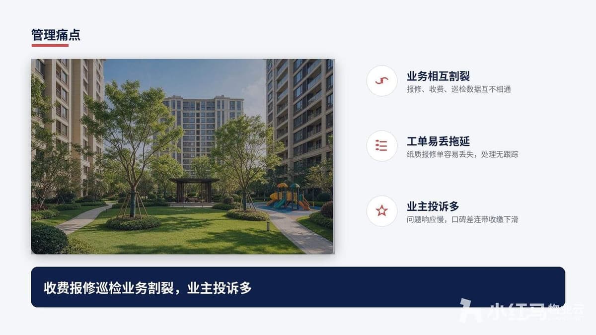 一套物业管理系统，打通收费、报修、巡检，提升小区服务口碑