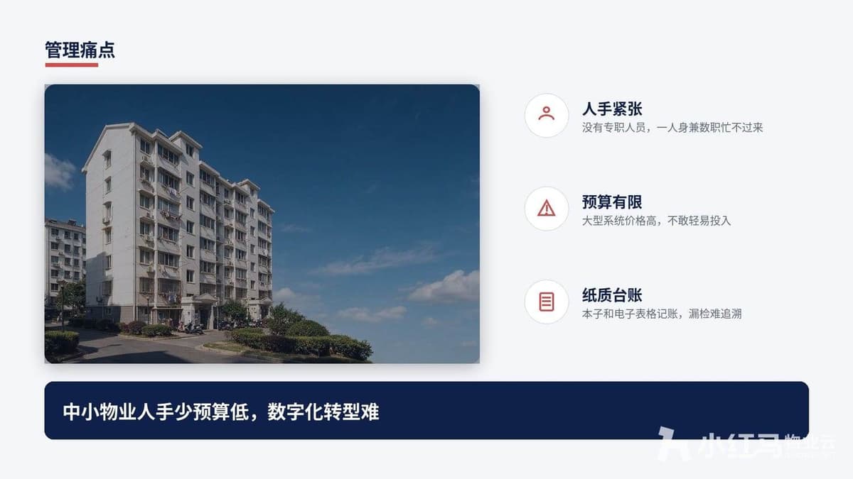 中小物业福音，轻量化物业管理软件，快速落地不用复杂部署