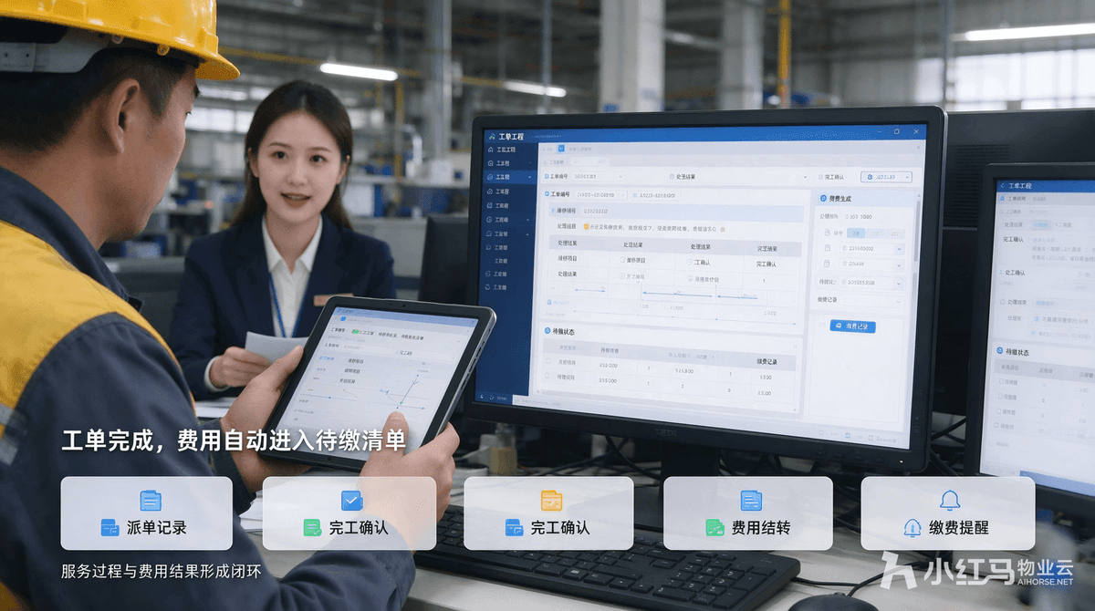 收费、报修联动，一体化物业收费系统打通园区业务