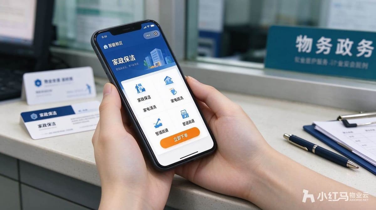 不用囤货、不用招人，物业靠家政便民服务轻资产增收