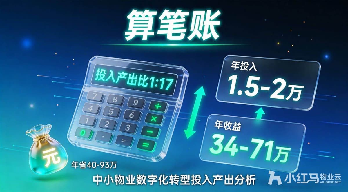 中小物业公司有必要上物业管理软件吗？算完这笔账你就有答案了