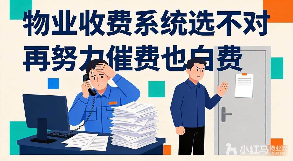 物业收费系统选不对，再努力催费也白费