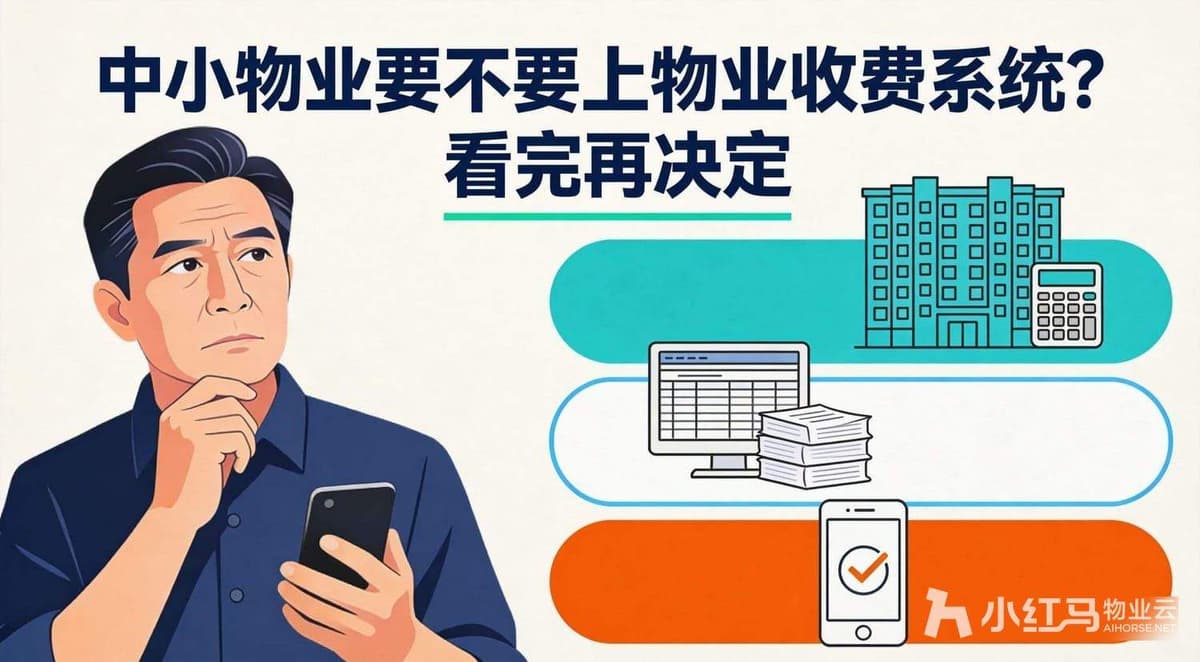 中小物业要不要上物业收费系统？看完再决定
