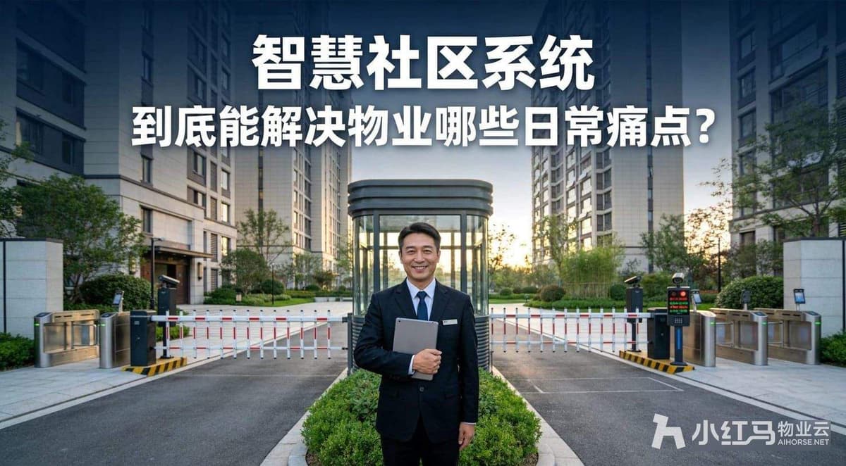 智慧社区系统到底能解决物业哪些日常痛点？