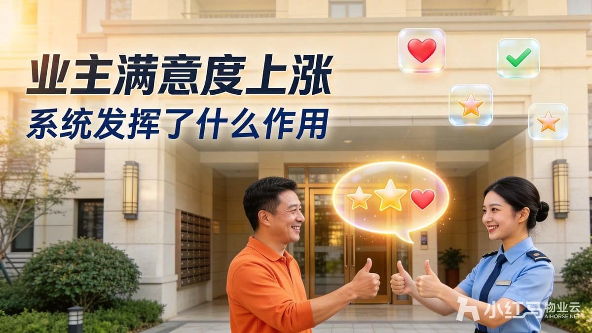 业主满意度上涨，物业管理系统发挥了哪些作用
