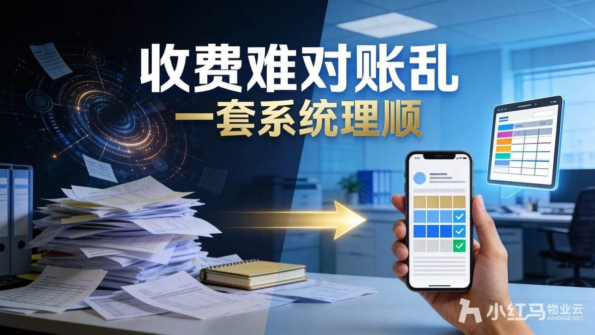 物业收费难、对账乱？一套物业管理系统就能理顺