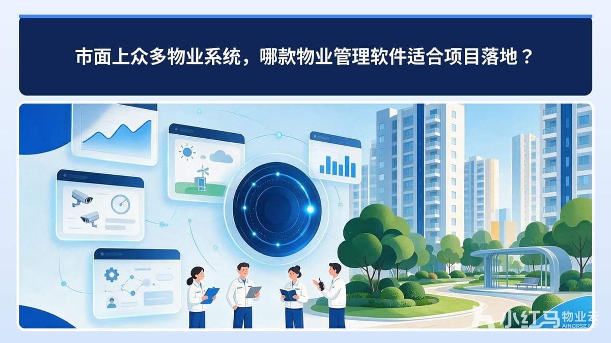 市面上众多物业系统，哪款物业管理软件适合项目落地？