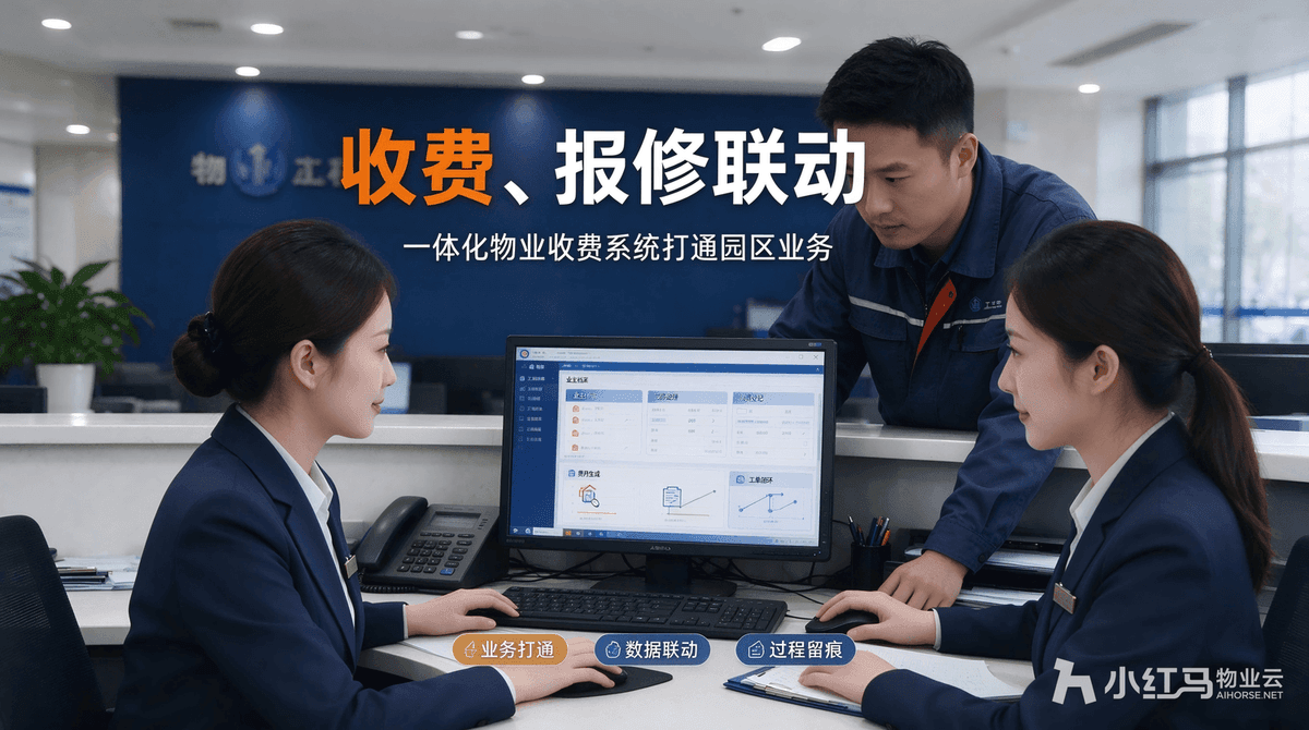 收费、报修联动，一体化物业收费系统打通园区业务
