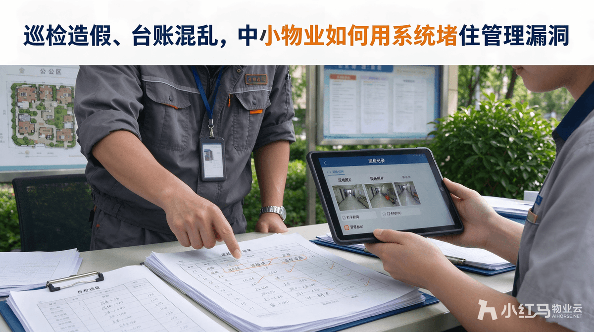 巡检造假、台账混乱，中小物业如何用系统堵住管理漏洞