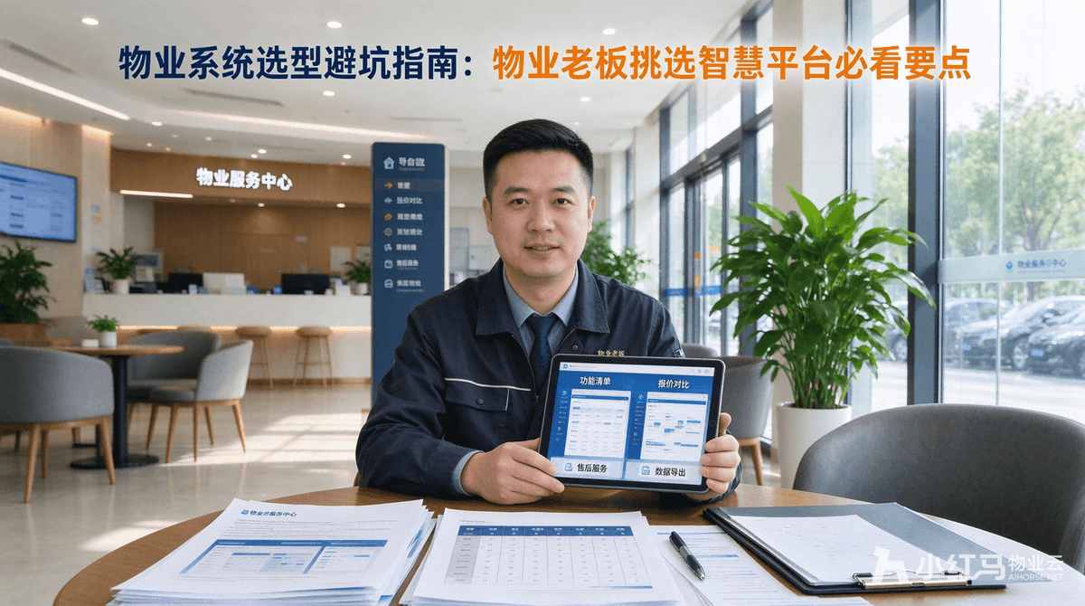 物业系统选型避坑指南：物业老板挑选智慧平台必看要点