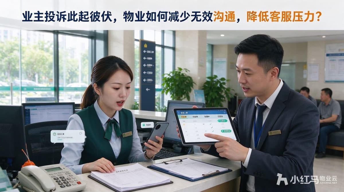 业主投诉此起彼伏，物业如何减少无效沟通，降低客服压力？