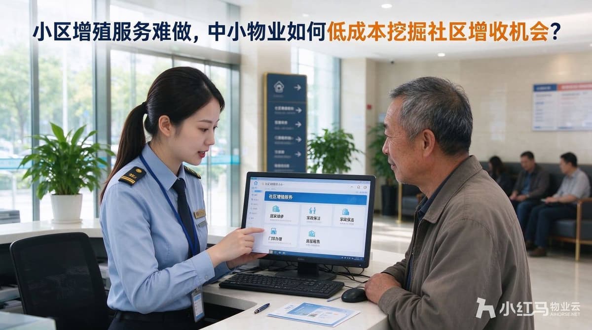 小区增值服务难做，中小物业如何低成本挖掘社区增收机会？
