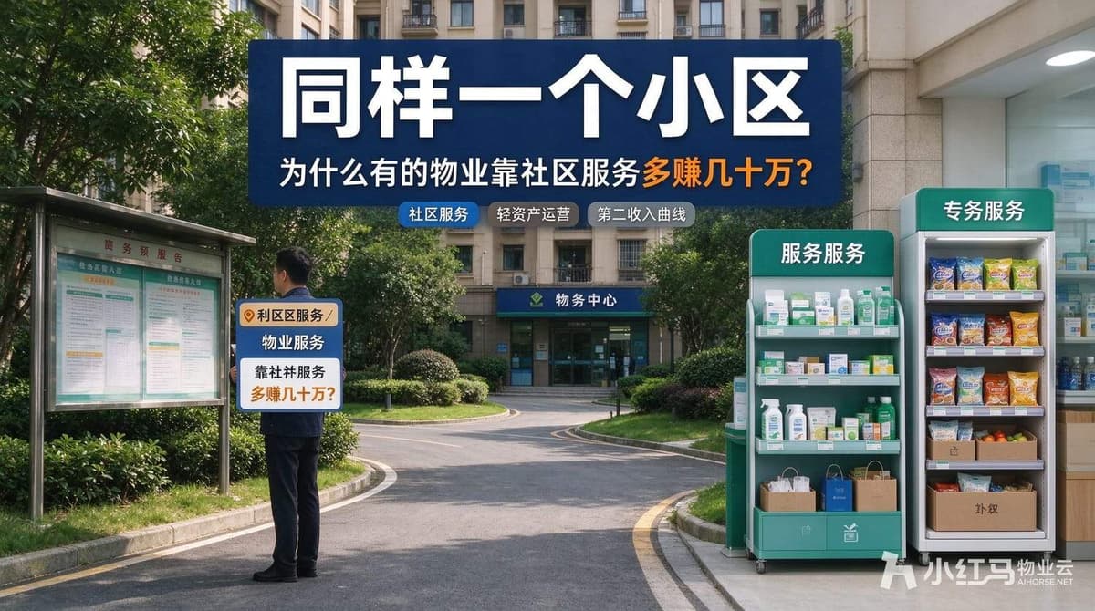 同样一个小区，为什么有的物业靠社区服务多赚几十万？