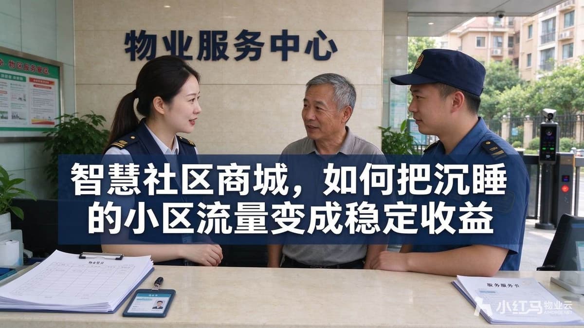 智慧社区商城，如何把沉睡的小区流量变成稳定收益