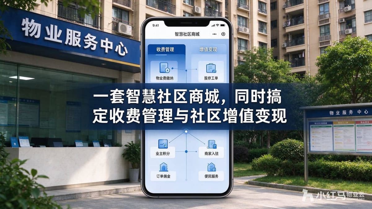 一套智慧社区商城，同时搞定收费管理与社区增值变现