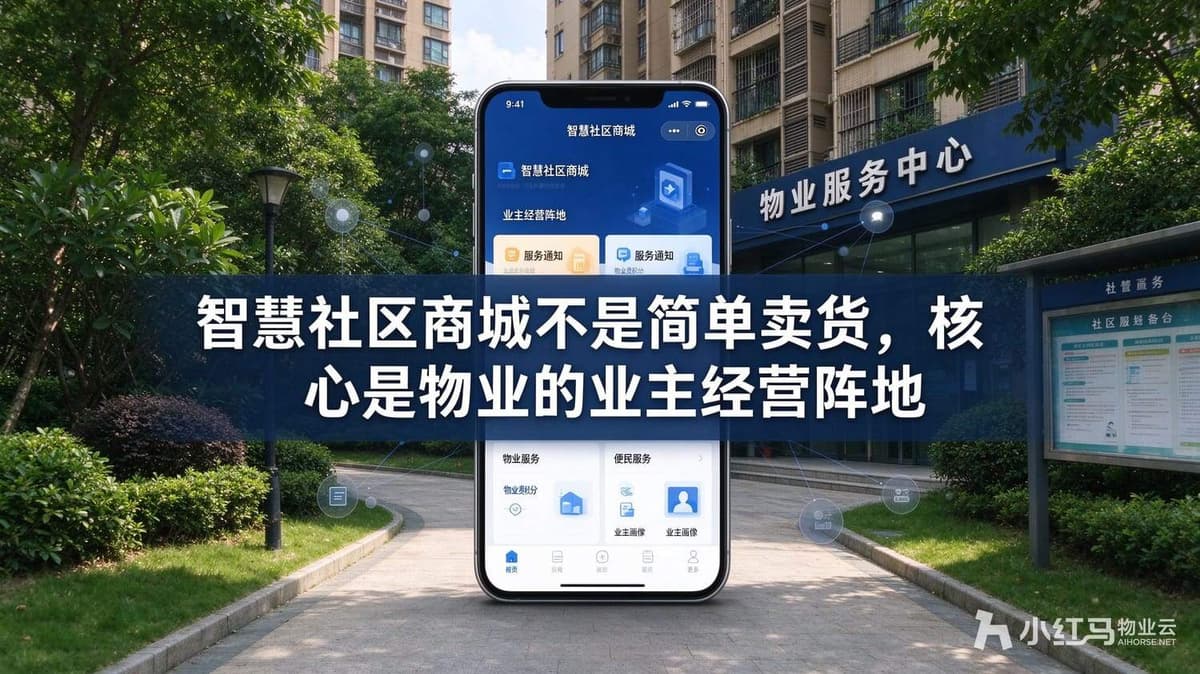 智慧社区商城不是简单卖货，核心是物业的业主经营阵地
