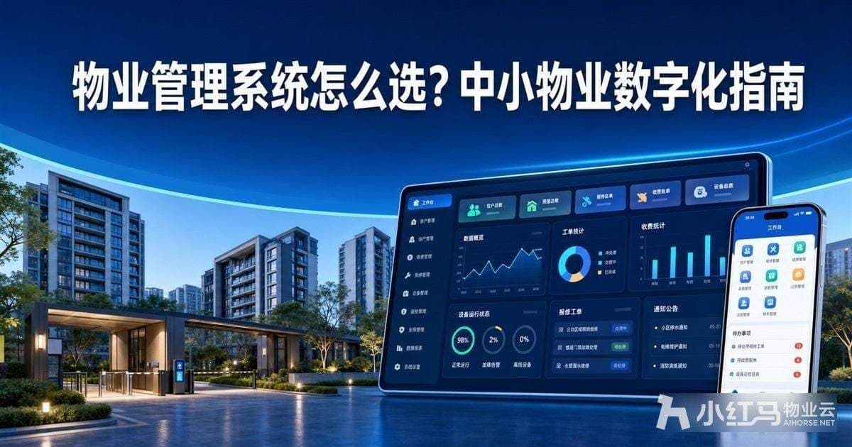 物业管理系统怎么选？中小物业数字化指南