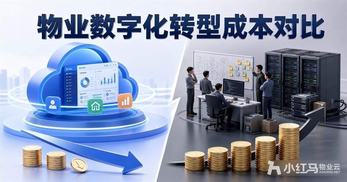 物业数字化转型要多少钱？SaaS与自研对比