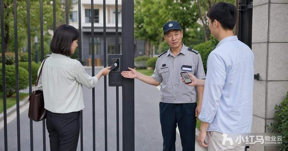 住户访客分流通行