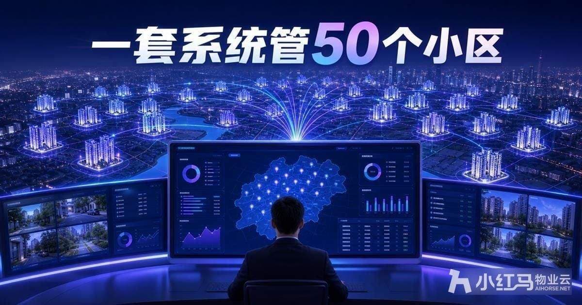 物业多项目怎么管？一套系统管50个小区