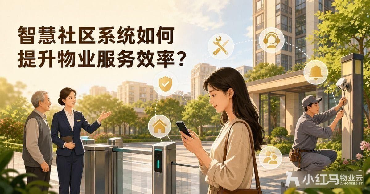 智慧社区系统如何提升物业服务效率？