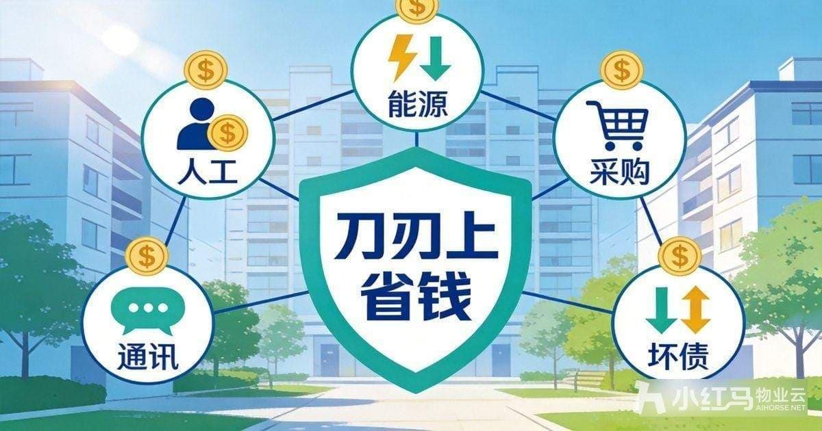 物业降本增效不是裁员降薪，而是把这5笔钱省在刀刃上