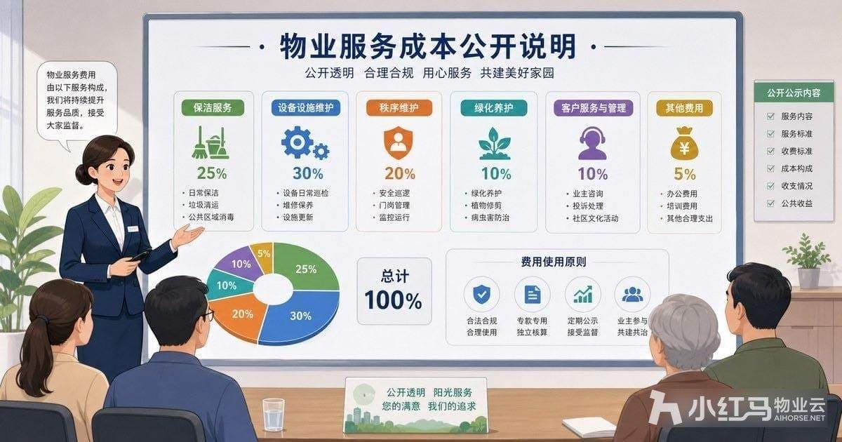 物业服务成本公开说明