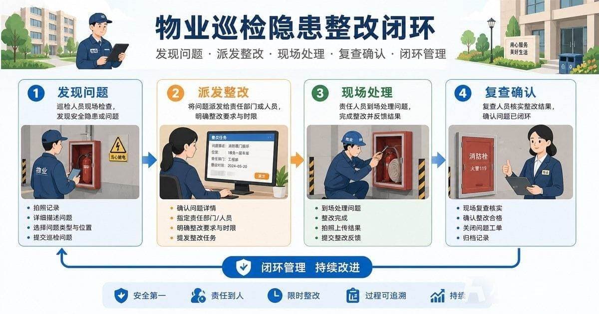 物业巡检隐患整改闭环