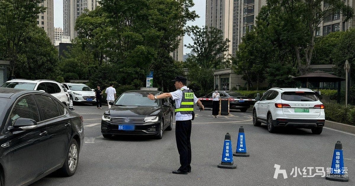 物业停车现场分流