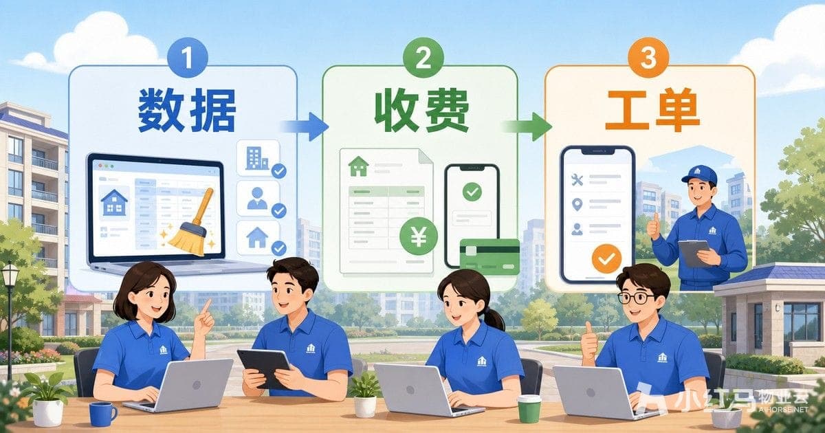 小型物业软件收费与工单操作
