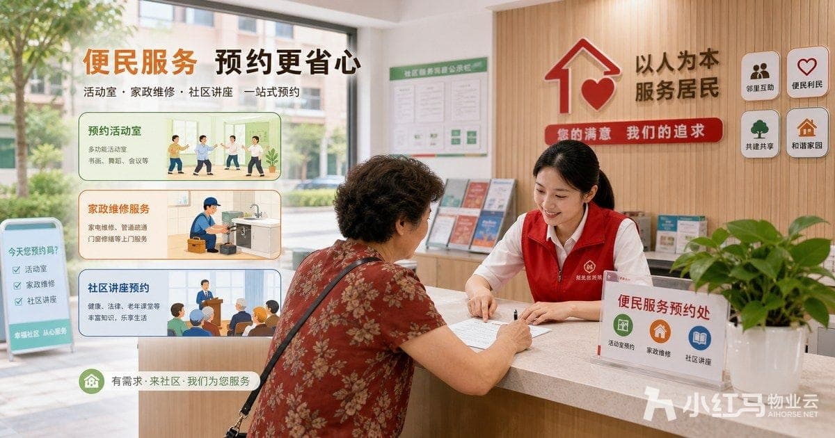 社区便民服务预约场景