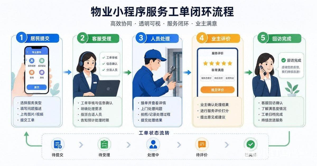 物业小程序服务工单闭环
