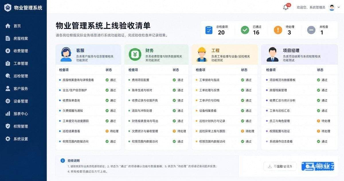 多业态物业收费核销流程