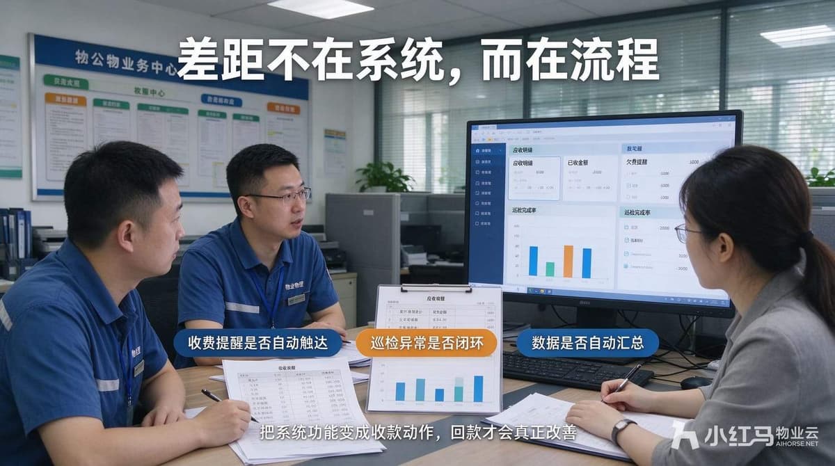 小区收费与催费现场