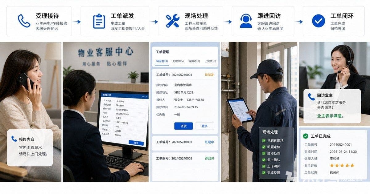 物业客服工单处理