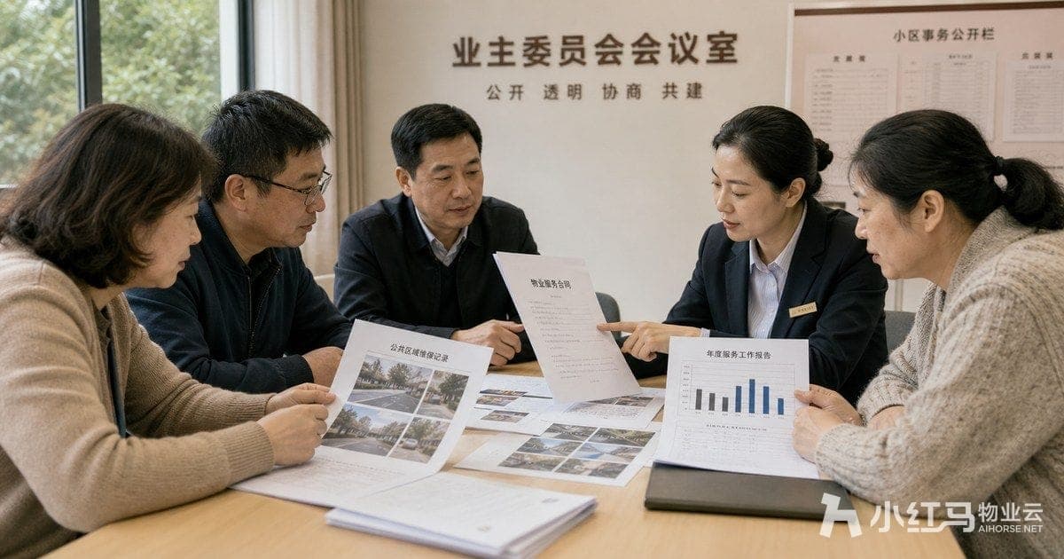 业委会审阅物业服务报告