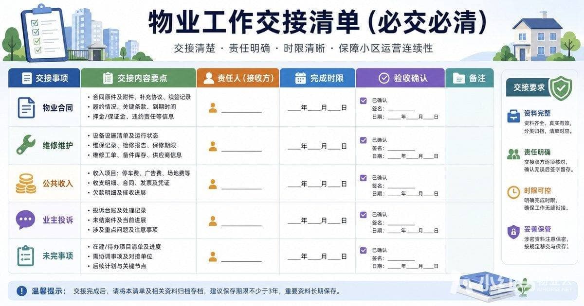 业委会公共事项交接会议