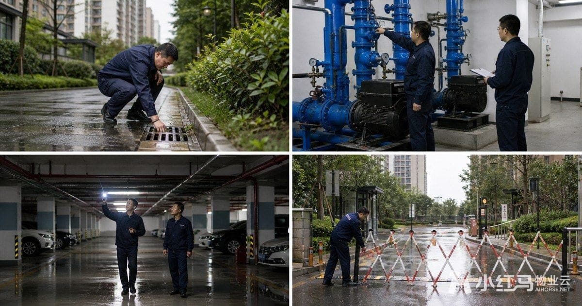 物业极端天气应急巡查