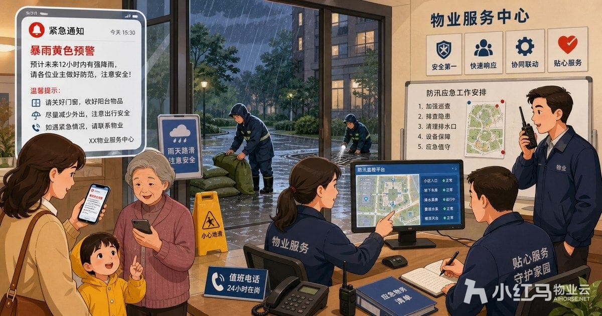 物业应急通知与处置协同