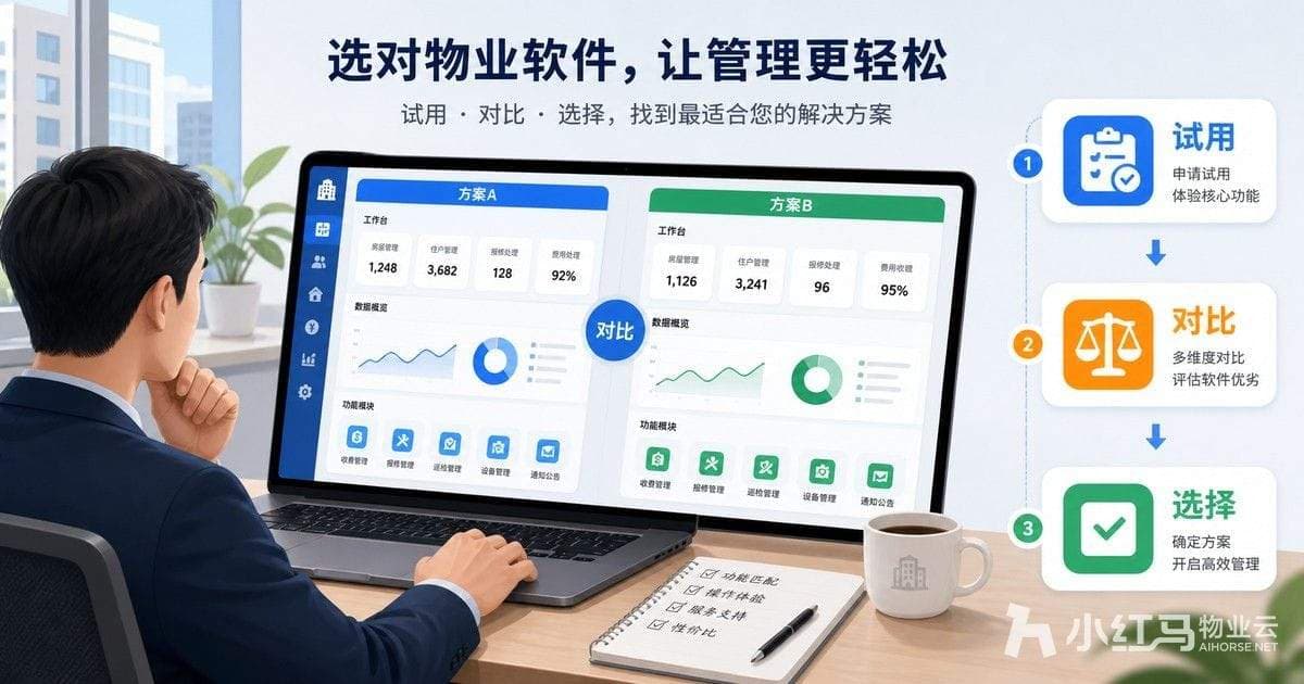 小红马物业管理软件中小物业应用