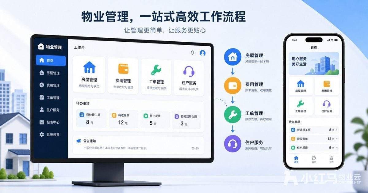 简单易用物业管理软件操作界面