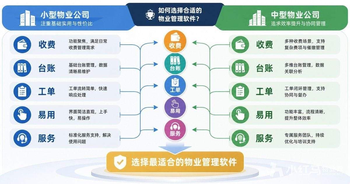 中小物业管理软件功能与服务对比