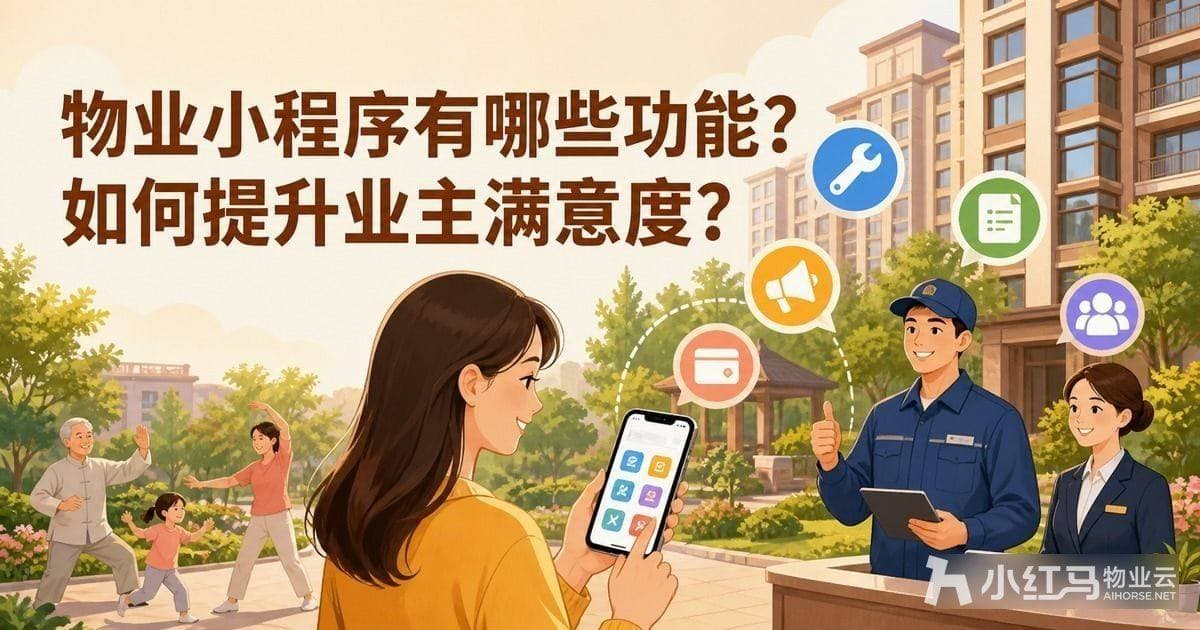 物业小程序有哪些功能?如何提升业主满意度?