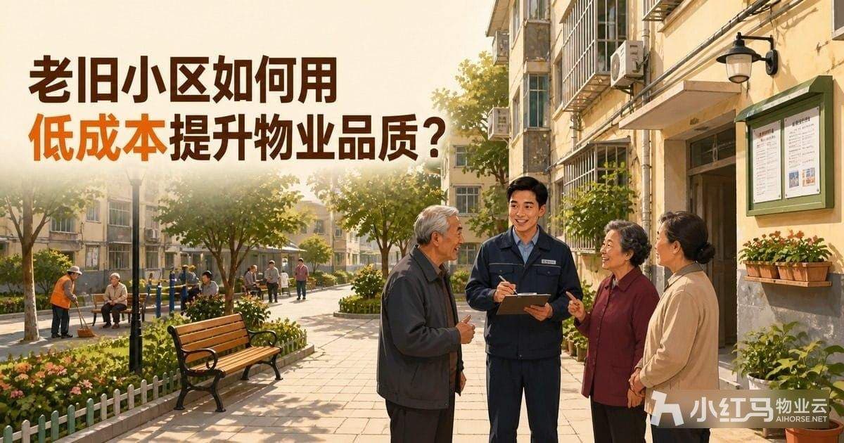 老旧小区如何用低成本提升物业品质?