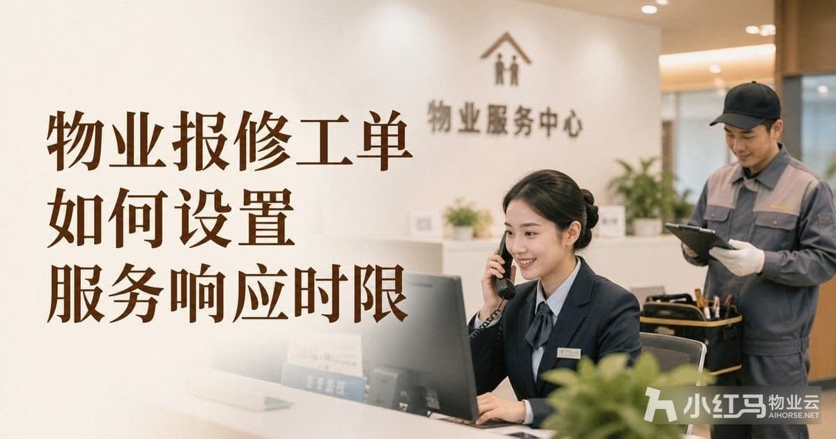 物业报修工单如何设置服务响应时限?